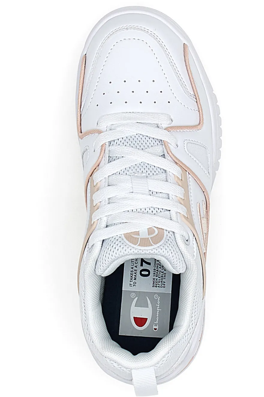 Sneakers Bianche e Rosa Champion 3 Point Low