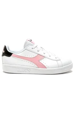 Sneakers Bianche e Rosa Con Logo Laterale DIADORA GAME P GS GIRL