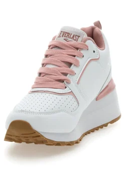 Sneakers Bianche e Rosa Con Platform Everlast Ev129