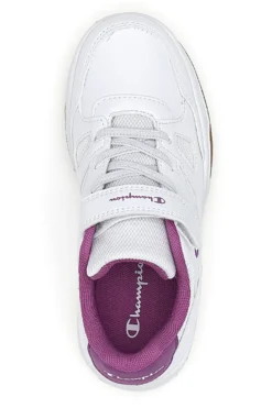 Sneakers Bianche e Rosa Con Strappo in Velcro Champion CLY 87 G PS