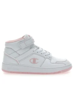 Sneakers Bianche e Rosa Con Strappo Champion RD18 2 MID G GS