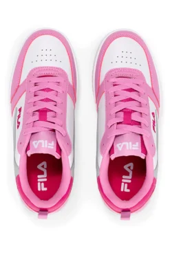 Sneakers Bianche e Rosa con tomaia traforata FILA REGA NF TEENS