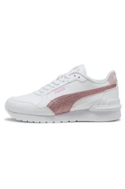 Sneakers Bianche e Rosa Puma ST Runner v4 SL Glitter Jr