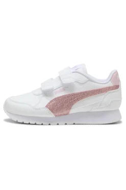 Sneakers Bianche e Rosa Puma St Runner V4 Sl Glitter V Ps