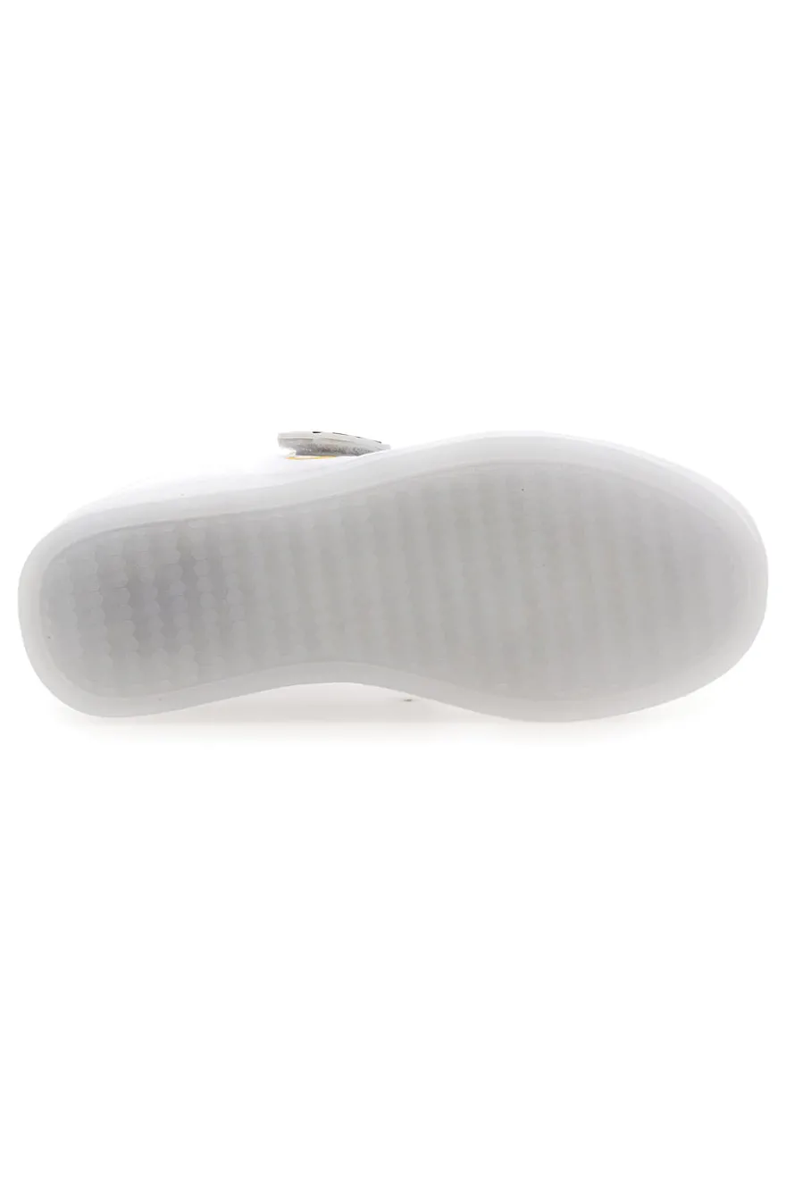 Sneakers Bianche e Verde con Velcro e Lacci Elastici CHAMPION GLW B PS