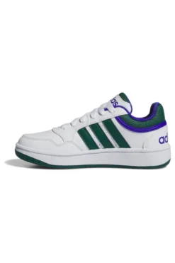 Sneakers Bianche e Verdi Adidas Hoops 3 K