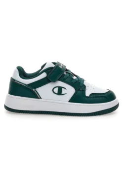 Sneakers bianche e verdi con strappo Champion RD18 2.0 Low B PS