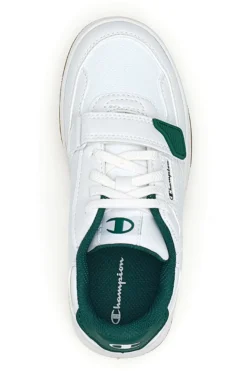 Sneakers bianche e verdi con strappo Champion RS25 U PS