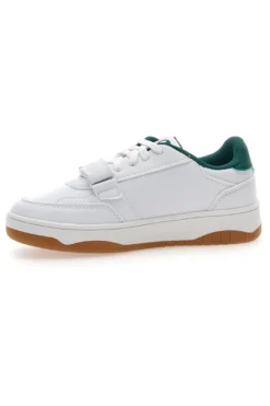 Sneakers bianche e verdi con strappo Champion RS25 U PS