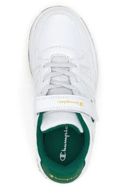 Sneakers Bianche e Verdi con Velcro CHAMPION CLY 87 B PS