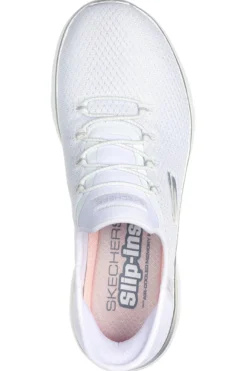 Sneakers Bianche Hands Free Slip-ins Skechers Summits Diamond Dream