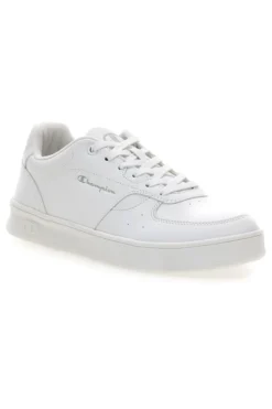 Sneakers bianche in materie sintetiche stile basket Champion Newman