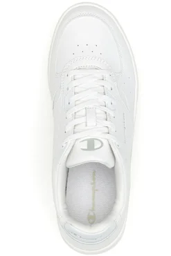 Sneakers bianche in materie sintetiche stile basket Champion Newman