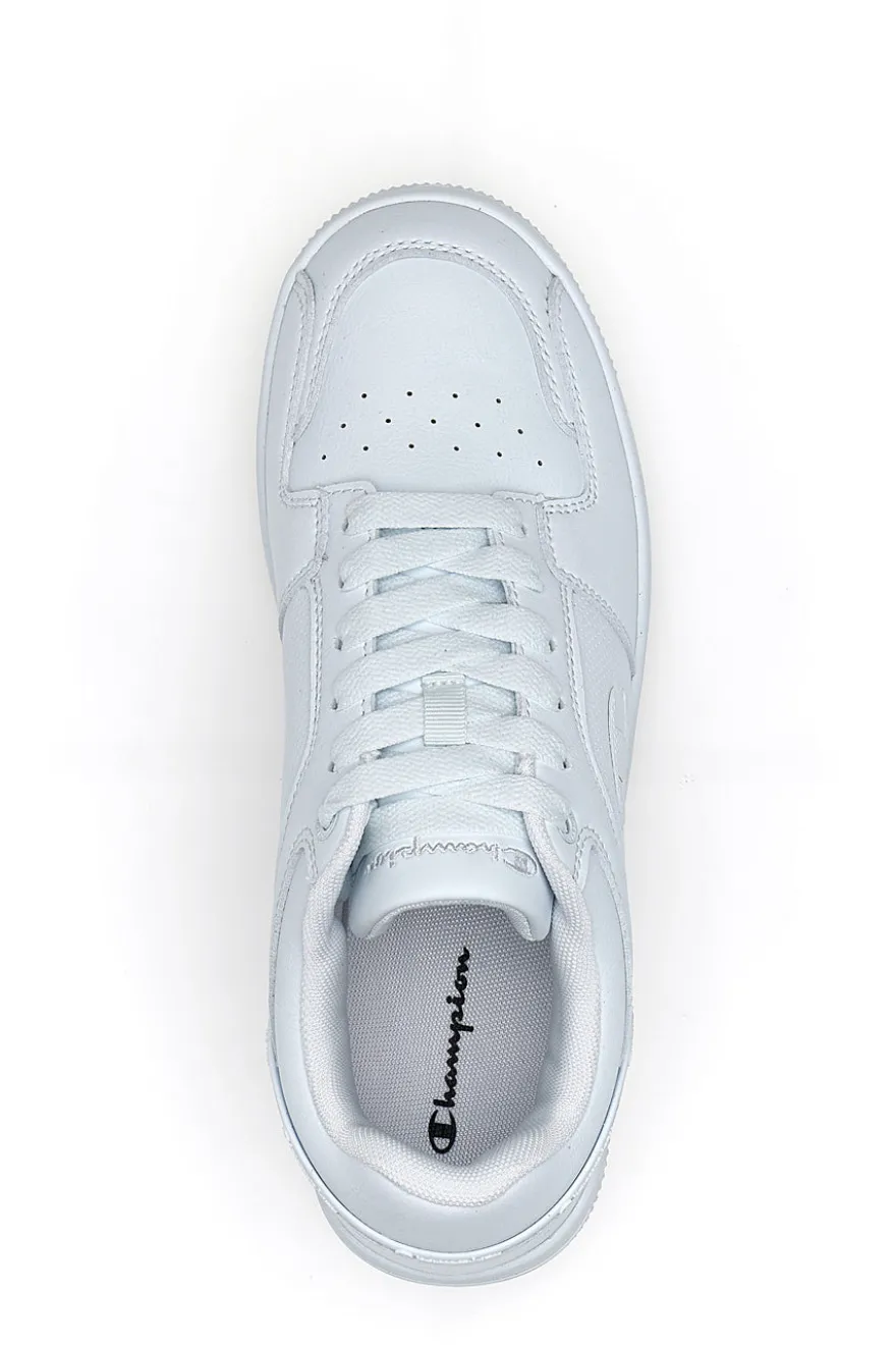 Sneakers bianche in materie sintetiche stile basket Champion RD18 2 Low