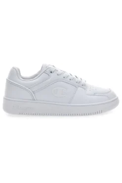 Sneakers bianche in materie sintetiche stile basket Champion RD18 2 Low