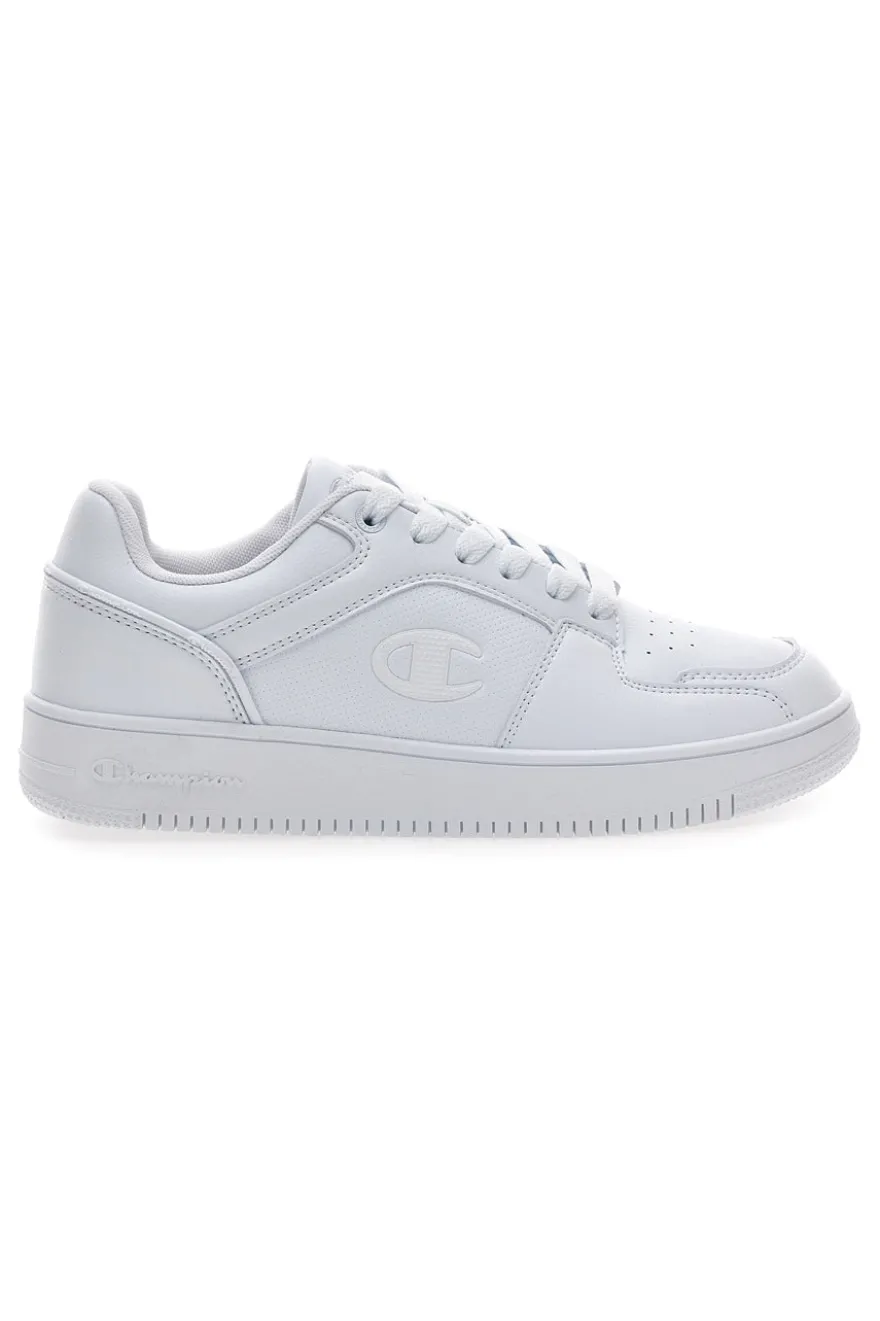 Sneakers bianche in materie sintetiche stile basket Champion RD18 2 Low