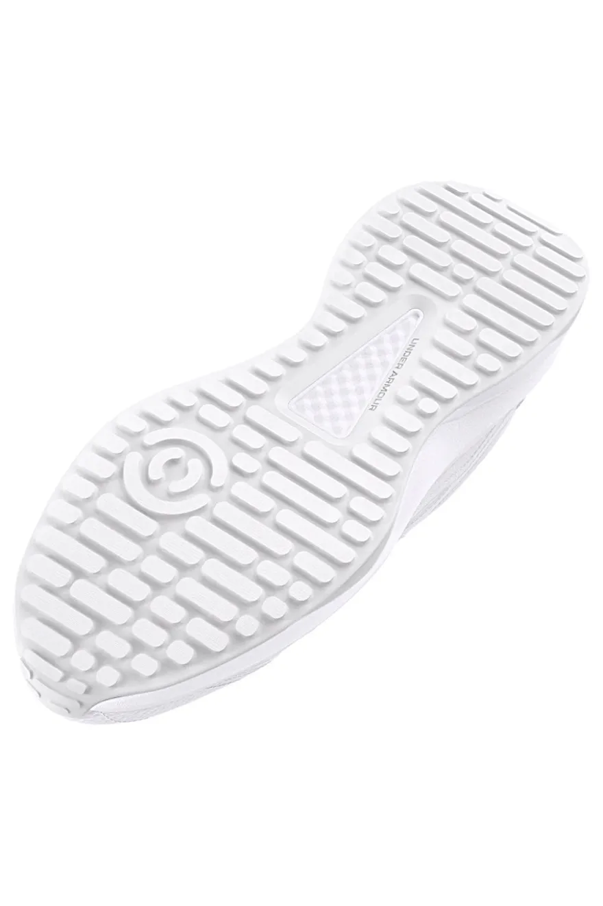 Sneakers bianche in mesh con inserti in pelle Under Armour Edge Leather