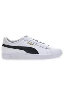 Sneakers bianche in pelle con logo nero Puma Smash 3.0 L