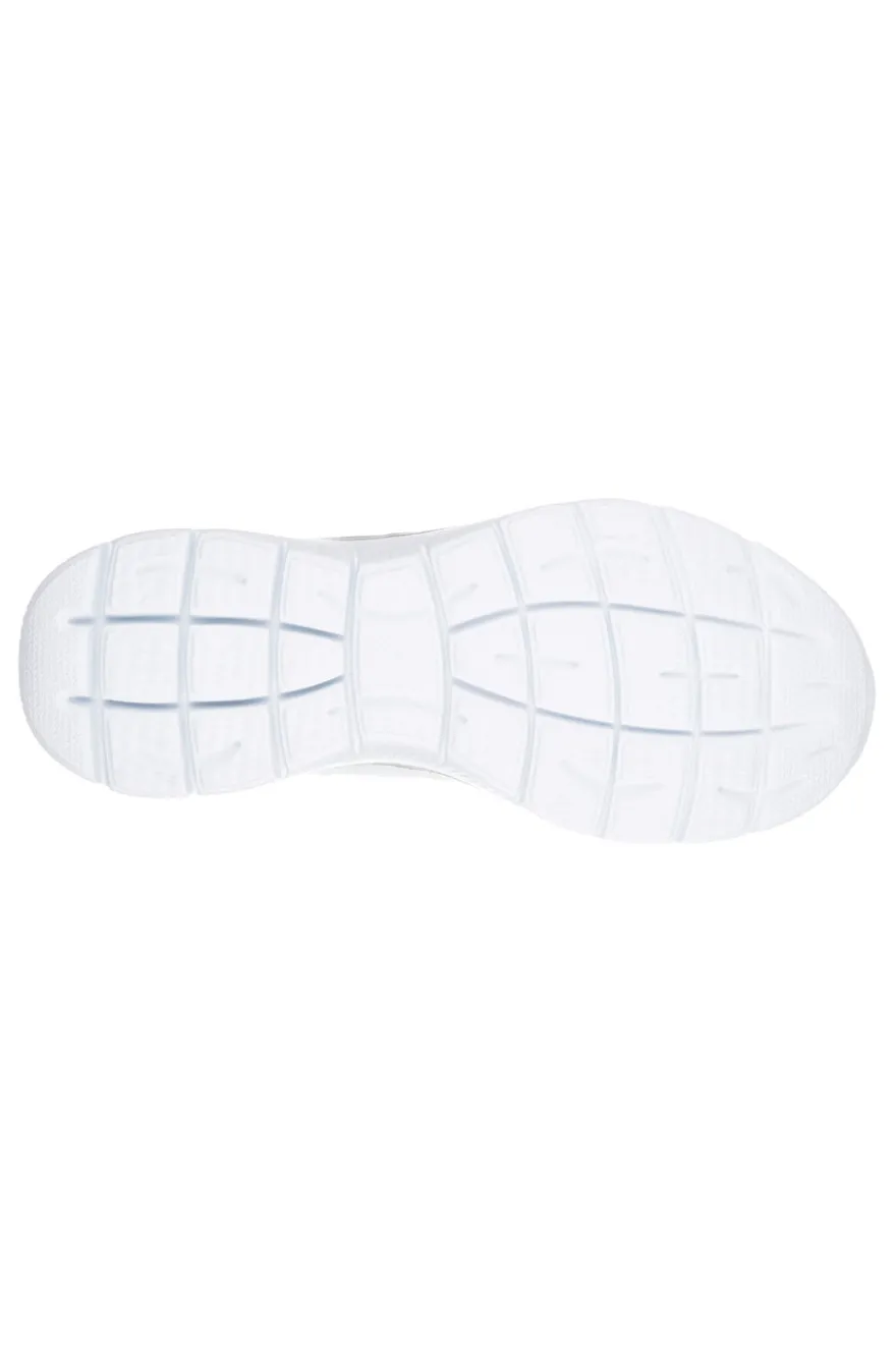 Sneakers bianche in pelle e mesh con Memory Foam Skechers Summits Suited