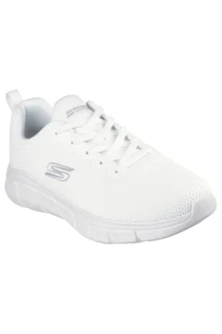 Sneakers bianche knit ammortizzate Skechers Bobs B Flex Chill Edge