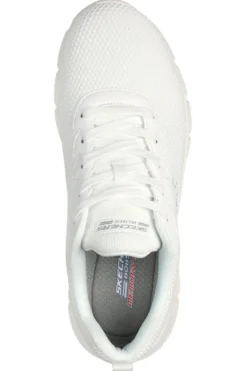 Sneakers bianche knit ammortizzate Skechers Bobs B Flex Chill Edge