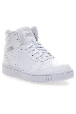 Sneakers bianche mid-cut tomaia forata Puma Rebound V6