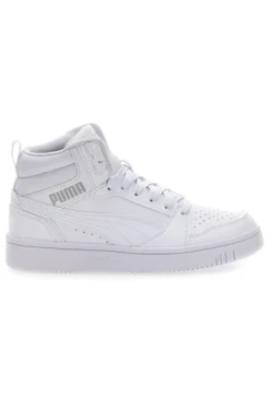 Sneakers bianche mid-cut tomaia forata Puma Rebound V6
