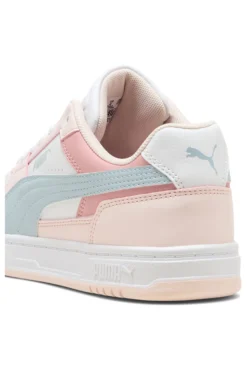 Sneakers bianche rosa e azzurre Puma Caven III Block Jr