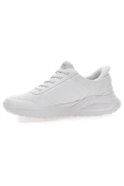 Sneakers bianche slip-ins con platform e memory foam Skechers Uno Lite Floating Steps