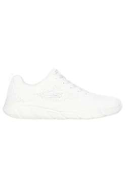Sneakers bianche slip-on in mesh con Memory Foam Skechers BOBS Squad Chaos Daily Inspiration