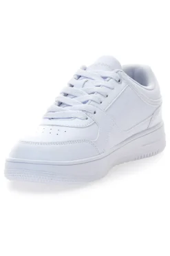 Sneakers bianche total white con logo Champion RD18 LOW B GS
