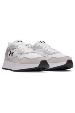 Sneakers bianco e grigio chiaro con dettagli a contrasto Under armour Mirage Sport