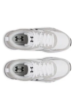 Sneakers bianco e grigio chiaro con logo laterale e suola rialzata Under armour W Mirage Sport