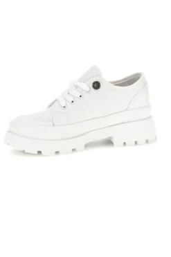 Sneakers bianco platform suoletta estraibile tomaia ricamata Freddy S2617FY7690