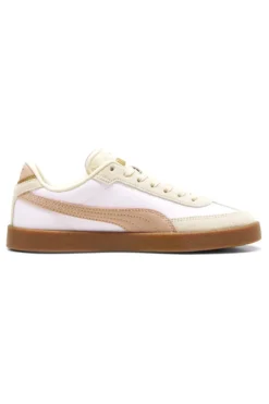 Sneakers bianco rosa in tessuto e pelle Puma Club II Era Cv