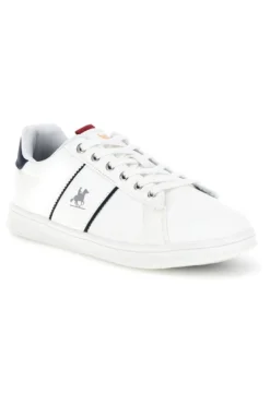 Sneakers bianco stringate con inserti a contrasto U.s. grand polo GPM234001038