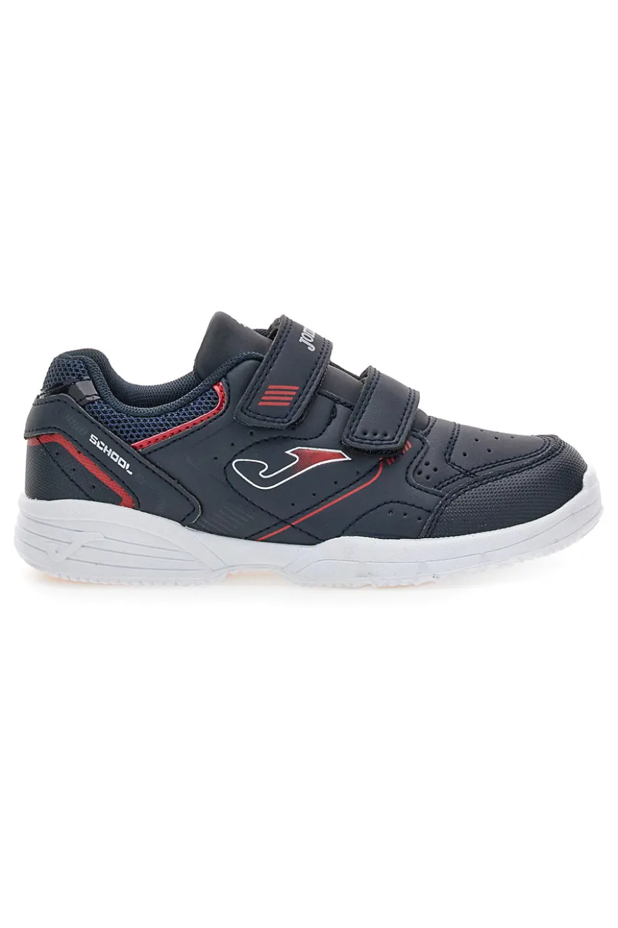 Sneakers blu con doppio strappo Joma W.School JR 2533