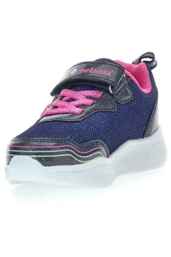 Sneakers blu con luci a LED e dettagli glitter M-Kids MG25104