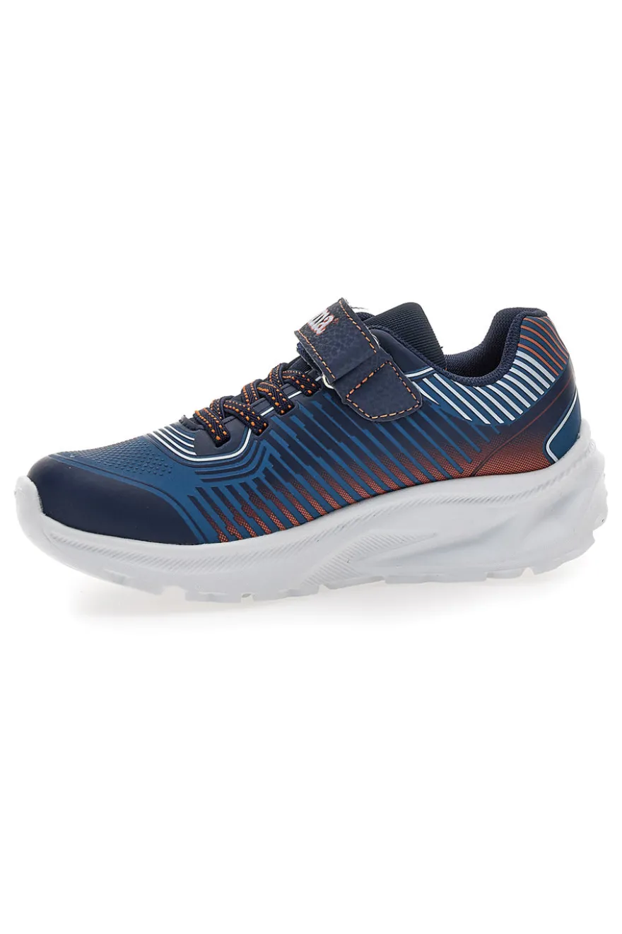 Sneakers blu con luci e chiusura a strappo Joma Aquiles JR 2503