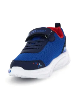 Sneakers blu con strappi e luci Mkids MJ6040