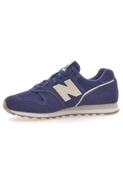 Sneakers blu con tomaia in pelle New Balance 373