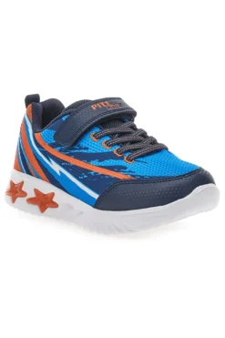 Sneakers Blu e Arancioni con Luci Integrate PITT KIDS K21900