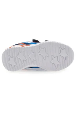 Sneakers Blu e Arancioni con Velcro e Luci PITT KIDS K21900