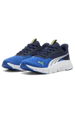 Sneakers blu e gialle running leggere Puma Flexfocus Lite Modern Jr