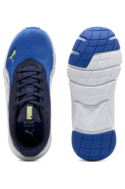 Sneakers blu e gialle running leggere Puma Flexfocus Lite Modern Jr