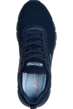 Sneakers blu in knit ammortizzate Skechers Bobs B Flex Chill Edge