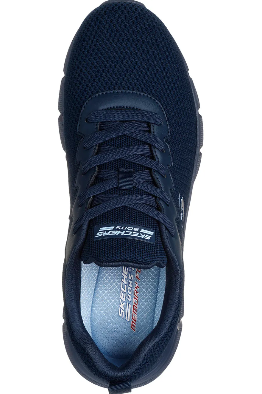 Sneakers blu in knit ammortizzate Skechers Bobs B Flex Chill Edge