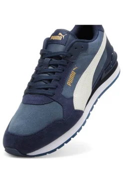 Sneakers blu inserti in pelle a contrasto Puma ST Runner V4 SD