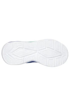 Sneakers blu multicolore con luci e chiusura a strappo Skechers Tri-namics 2.0