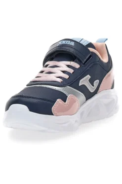 Sneakers blu rosa con strappo e lacci elastici Joma Jr Star 2503
